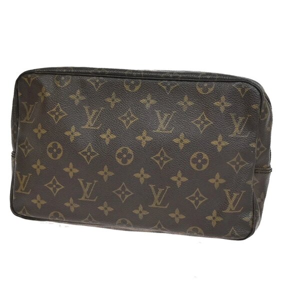 LOUIS VUITTON Trousse Toilette 28 Clutch Hand Bag Monogram Brown M47522 68EF411 - Picture 1 of 15